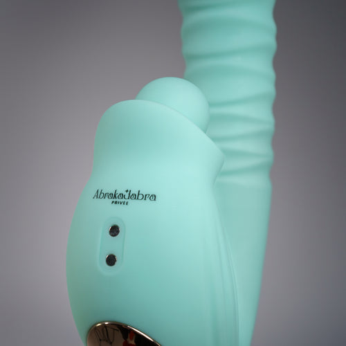 Miami Blue Luxus Vibrator aus Silikon in Mintfarbe